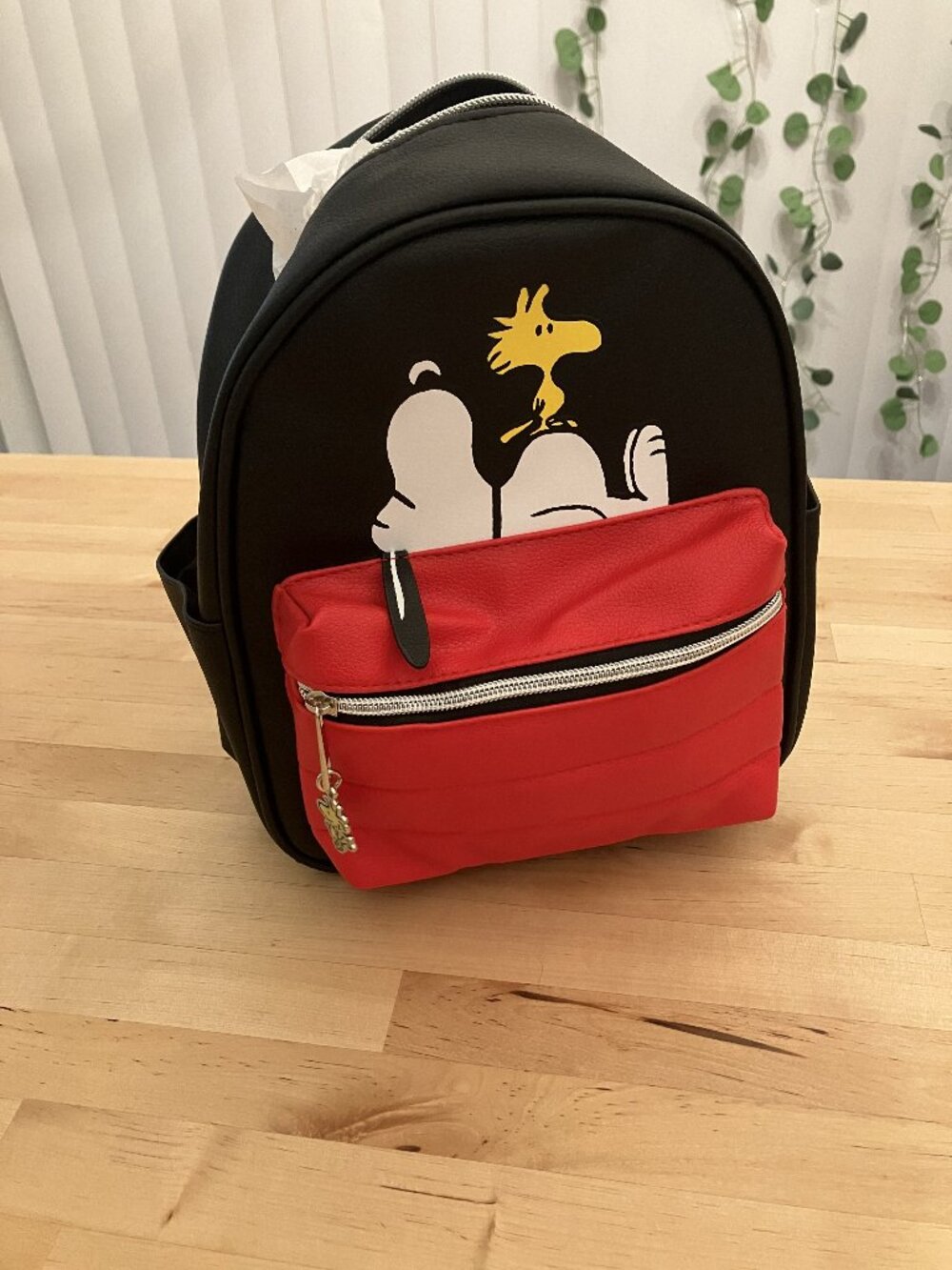 Snoopy & Woodstock Mini Backpack (Black/Red) NWT
